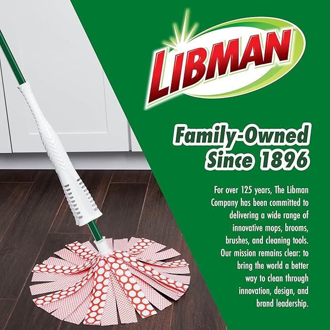 Libman Wonder Mop Plus 3 Refills, Self-Wringing, Absorbent, Microfiber Floor Mop for Household Multi-Surface Cleaning, 3 Machine Washable Replacement Heads - NeatNest