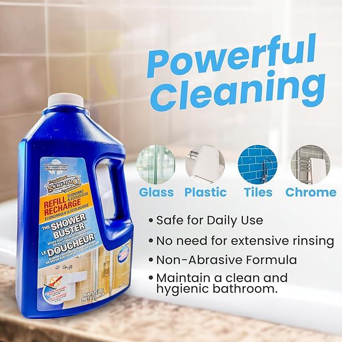 SURF PRO Shower Glass Cleaner Buster Economic Refill (1.89L) - NeatNest