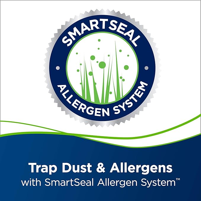 Bissell Pet Hair Eraser Turbo Rewind Vacuum, Lightweight, Automatic Cord Rewind, Tangle-Free Brush Roll, Headlights, Powerful Pet Hair Pickup, SmartSeal Allergen System, Blue, 27909