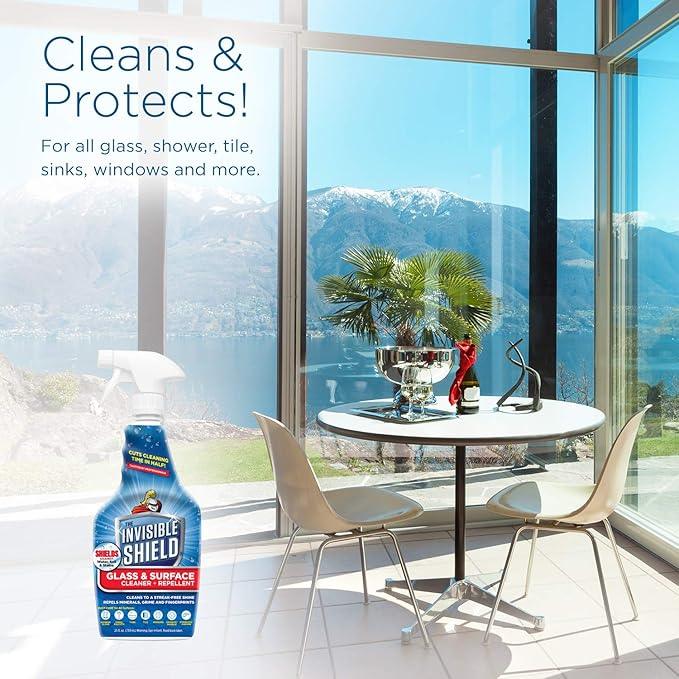 Invisible Shield Glass & Surface Cleaner and Repellent 32 fl. oz. Cleans and Protects against future dirt on multi surfaces by UNELKO- Clean-X (2) - NeatNest