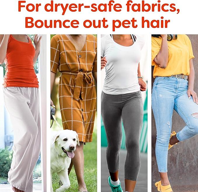 Bounce Pet Hair and Lint Guard Mega Dryer Sheets with 3X Pet Hair Fighters, Fresh Scent, 130 Count - NeatNest
