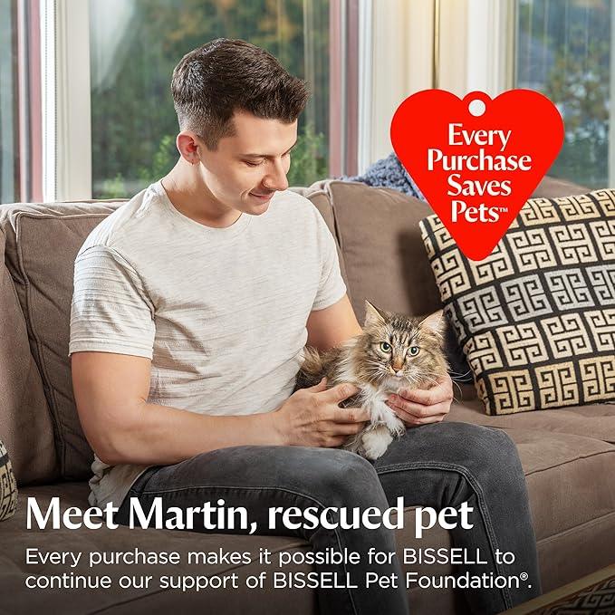 Bissell CleanView Max Tangle-Free Rewind with LED Headlights, Tangle-Free Brush Roll, Automatic Cord Rewind, Included pet Tools, 4073L - NeatNest