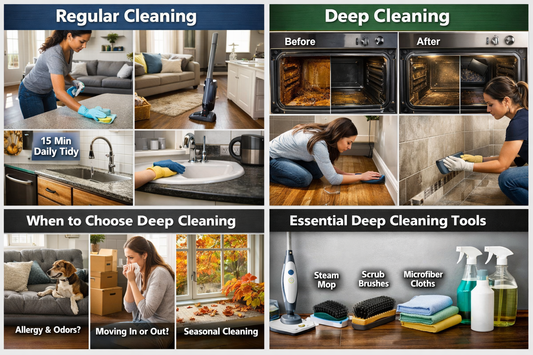 Deep Cleaning vs Regular Cleaning: What Do You Really Need?