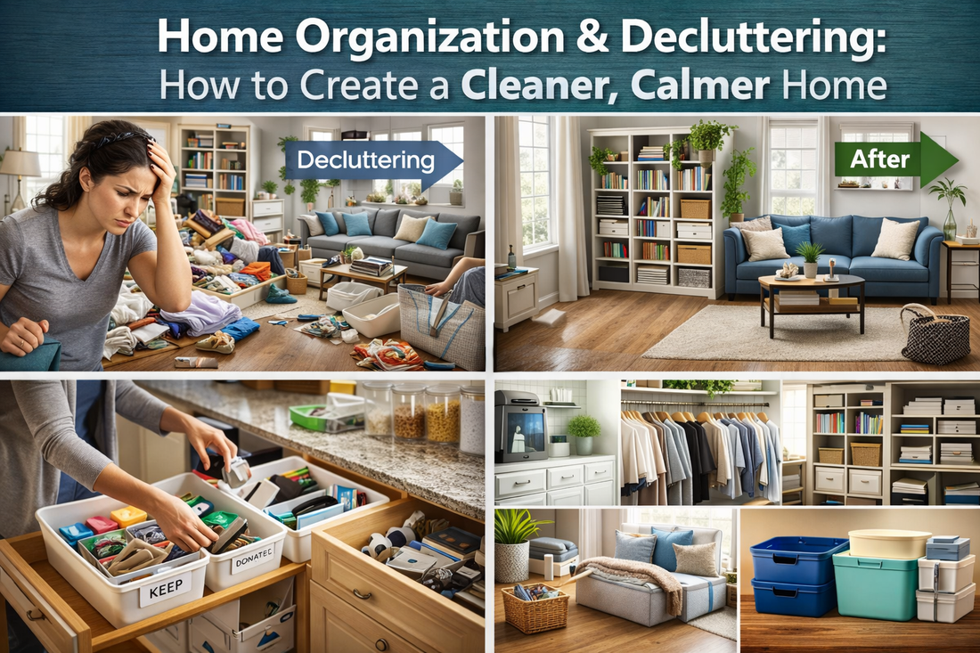 Home Organization & Decluttering: How to Create a Cleaner, Calmer Home