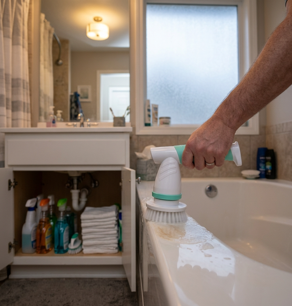 Reset Your Cleaning Routine With a Smarter Bathroom Scrubber for Small Spaces
