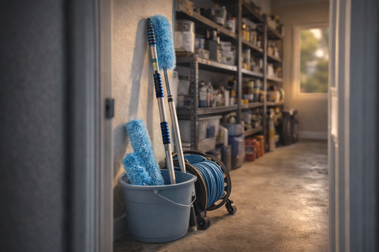 The Practical Way to Clean High Windows and Outdoor Surfaces Without a Ladder