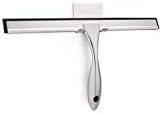 Hiware All-Purpose Shower Squeegee for Shower Doors, Bathroom, Window and Car Glass - Stainless Steel, 12 Inches - NeatNest