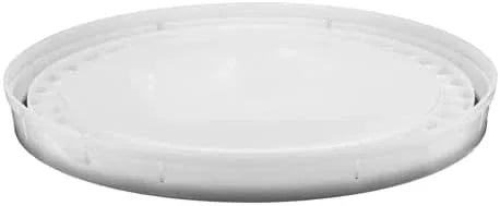 House Naturals 5 Gal White Plastic Buckets Food Grade BPA Free Premium 90 mil pails with Gasket Lids - Pack of 3 - Made in USA - NeatNest