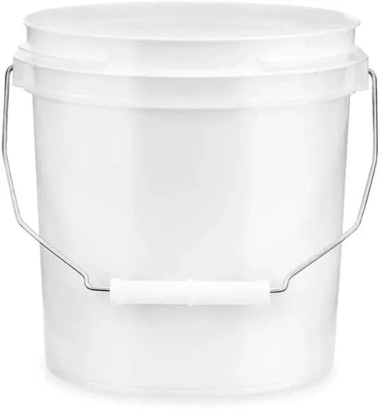 House Naturals 1 Gallon Plastic Bucket Container with Lid Food Grade BPA Free Made in USA (Pack of 6) - NeatNest