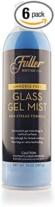Fuller Brush Glass Gel Mist Spray – 14 oz Glass Cleaner for Windows, Mirrors and Plexiglass – Streak-Free Formula Safe for Tinted & Vertical Surfaces (Pack of 6) - NeatNest