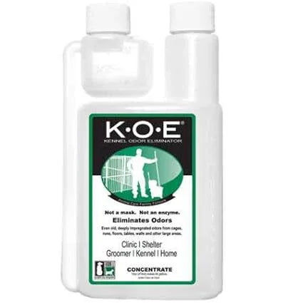 Odorcide, Thornell KOE Kennel Odor Eliminator Concentrate, Great for Cages, Runs, Floors & More, Pet Odor Eliminator for Home & Kennel w/Safe, Non-Enzymatic Formula, 16 oz, White – Not A Spray Bottle - NeatNest