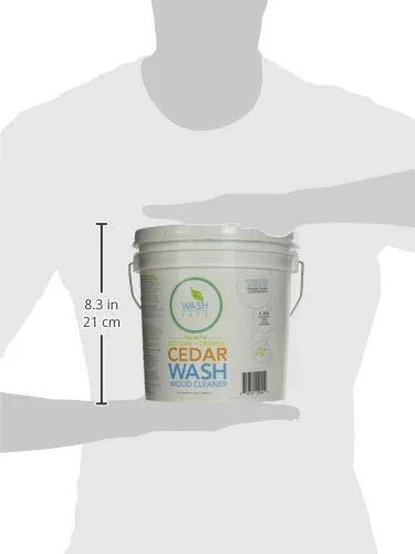 CEDAR WASH Eco-Safe and Organic Wood Cleaner, 10 lb. Container, Clear (WS-CW-10LB) - NeatNest