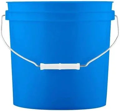 House Naturals 2 Gallon Food Grade Plastic Bucket with Screw on lid- 3 Colors- Made in USA containers- Pack of 3 - NeatNest