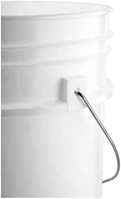 House Naturals 5 Gal Food Grade Plastic Large Bucket Pail with Lid - Pack of 2- Made in USA - NeatNest