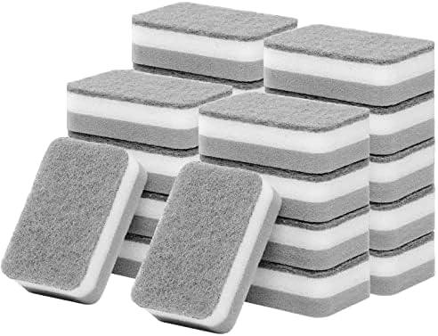 Sponge Individually Wrapped, Kitchen Dishwashing Sponges Bulk, Non Scratch Dishes Scouring Pad, Odor-Free Cleaning Sponge Wipes Scrubber Suitable for Travel Camping Apartments (800 Pack) - NeatNest