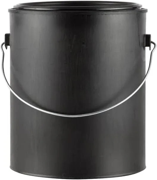House Naturals 1 Gallon Plastic Paint Bucket can for Paint Storage 128oz Black All Plastic (Pack of 3) Made in USA - NeatNest