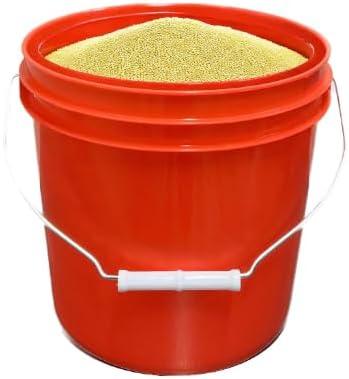 House Naturals 2 Gallon Red Plastic Food Grade BPA Free Made in USA Plastic Bucket Container with Red Screw On Lid - Pack of 3 - NeatNest
