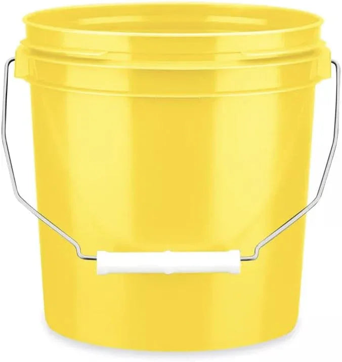 House Naturals 1 Gallon Plastic Bucket Pail Food Grade BPA Free with Lid Two Colors(Pack of 6) Made in USA - NeatNest
