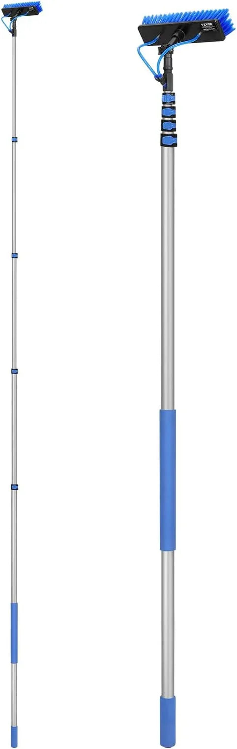 VEVOR Water Fed Pole Kit, 30FT Solar Panel Cleaning Pole with Extendable Handle, 180° Rotatable Brush Head & 65.6FT Hose, Household & Outdoor Window Cleaner Tool for Caravan Solar Panel Deck - NeatNest