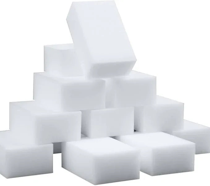 100 Pack Magic Sponge Eraser Extra Thick and Long Lasting Melamine Cleaning Sponges in Bulk - Multi Surface Power Scrubber Foam Cleaning Pads - Bathtub, Floor, Baseboard, Bathroom, Wall Cleaner - NeatNest