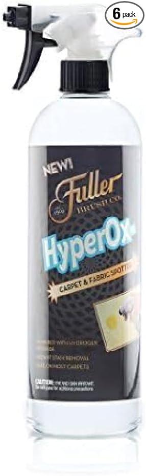 Fuller Brush HyperOx Carpet & Fabric Spotter – 22 oz Bottle – Removes Tough Stains & Odors from Carpet, Rugs, Upholstery & Fabric – Hydrogen Peroxide Foam with Activated Oxygen (Pack of 6) - NeatNest