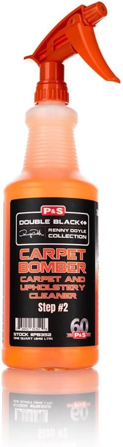 P & S PROFESSIONAL DETAIL PRODUCTS - Carpet Bomber Carpet and Upholstery Cleaner; Citrus-Based Cleaner Dissolves Grease and Lifts Dirt; Highly Dilutable; Great on Engines and Wheel Wells (1 Quart) - NeatNest