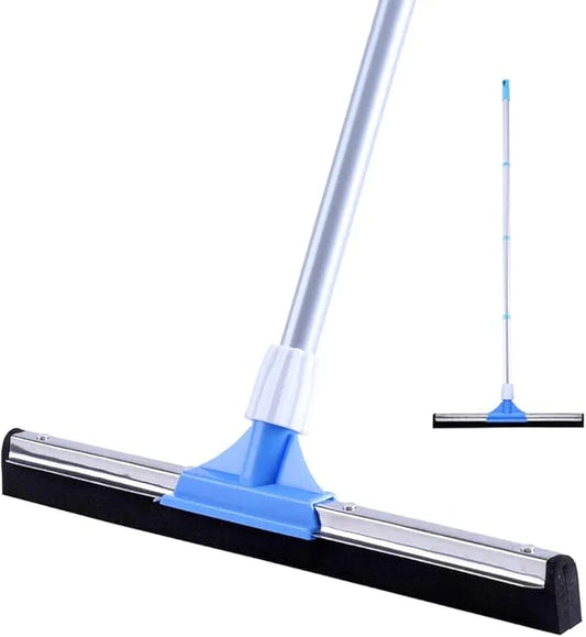 YONILL Floor Squeegee for Concrete Floor - 50" Squeegee Broom with Long Handle for Tile Floor, Heavy Duty Foam Floor Water Wiper for Garage, Shower, Kitchen, Windows, Glass, Carpet and Pet Hair - NeatNest