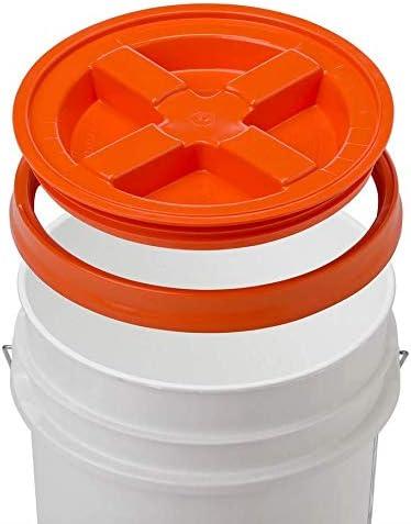 House Naturals 5 Gallon Food Grade BPA Free buckert Pail with Gamma Screw Lids (Pack of 2) Made in USA - NeatNest