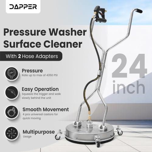 24 in. 4350 PSI Pressure Washer Surface Cleaner with 2 Hose Adapters - NeatNest