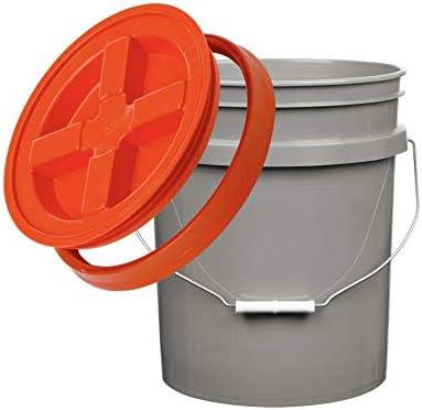 House Naturals 5 Gallon Food Grade BPA Free buckert Pail with Gamma Screw Lids (Pack of 2) Made in USA - NeatNest