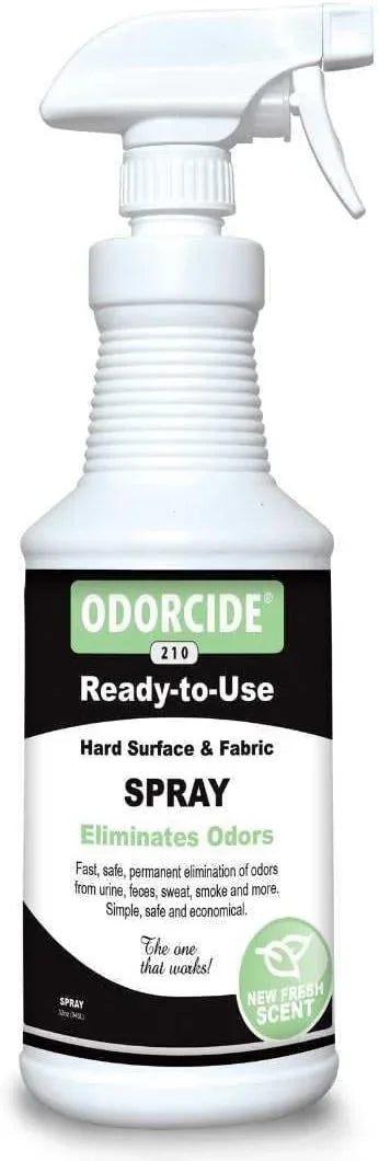 Odorcide Odor Eliminator Spray: Odor Eliminator for Strong Odor on Carpets, Hardwood & More - Smoke, Sweat & Pet Odor Eliminator for Home w/ Non-Enzymatic Formula, 32 Oz (Fresh Scent) - NeatNest