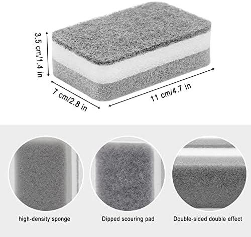 Sponge Individually Wrapped, Kitchen Dishwashing Sponges Bulk, Non Scratch Dishes Scouring Pad, Odor-Free Cleaning Sponge Wipes Scrubber Suitable for Travel Camping Apartments (800 Pack) - NeatNest