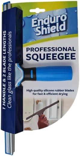 Professional Squeegee - Premium Quality Silicone Rubber Blades with Ergonomic Handle for Streak-Free Cleaning - Perfect for Windows, Shower Doors, and Railings - NeatNest