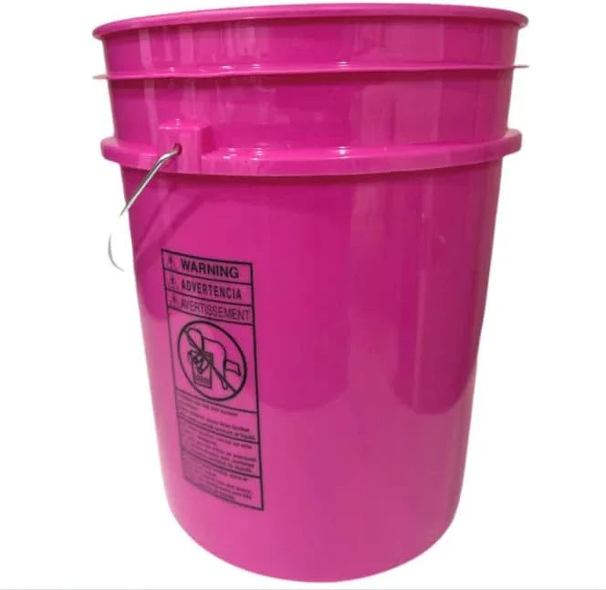 House Naturals 5 Gallon Food Grade Plastic Bucket, 3 Colors, BPA Free, Made in USA (Pack of 3) Buckets only, no lids - NeatNest