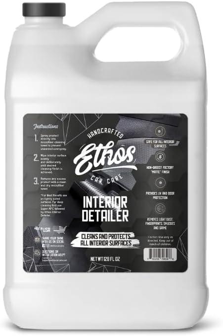 Ethos Interior Detailer Spray - Interior Car Cleaner Easily Cleans & Protects All Interior Surfaces | Non Greasy Satin Finish with UV Protection & Odor Neutralizing Agents | Coconut Scented - NeatNest