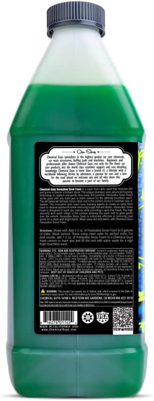 Chemical Guys Car Wash Soap for Foam Cannon or Bucket, Honeydew Snow Foam Car Wash Soap for Trucks, Motorcycles, RVs & More, Super Suds, Honeydew Scent - 128 oz (1 Gallon) - NeatNest