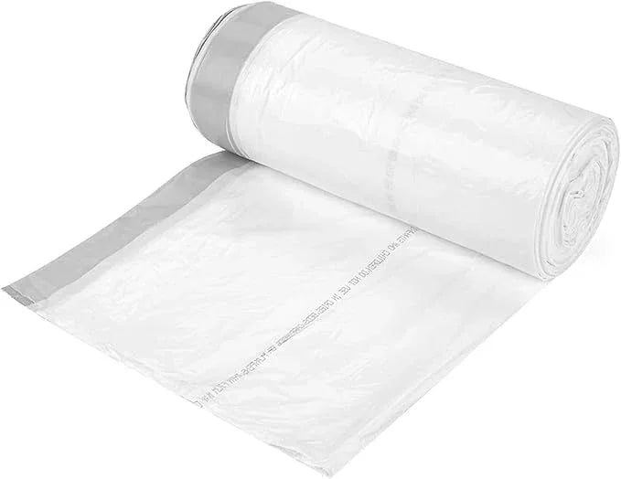 Ultrasac 13 Gallon 1.1 MIL White Drawstring Trash Bags - 19.25" x 28.5" - Pack of 320 - Fits simplehuman H - NeatNest