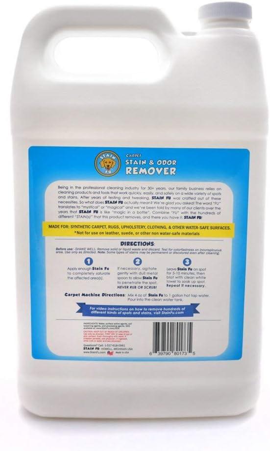 Pet Stain Odor Remover Professional Strength Powerful Eliminator for Tough Dog Cat Pet Urine Pee Poop Feces Vomit Slobber Drool Blood Wine Coffee Home Kennel Car RV Office (1 Gallon) - NeatNest