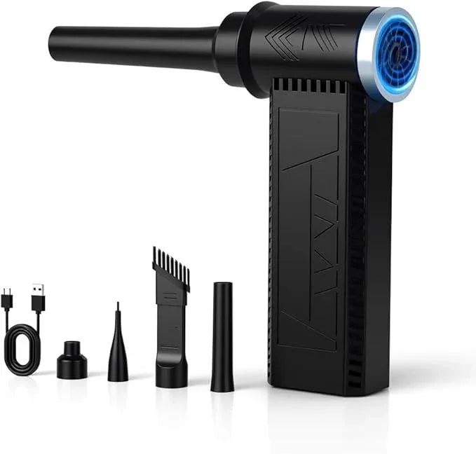 Electric Compressed Air Duster -120000RPM Super Power Cordless Air Duster, Rechargeable Brushless Motor Durable Blower, 4-Gear Adjustable Dust Blower for Computer,PC,Keyboard Charging - NeatNest