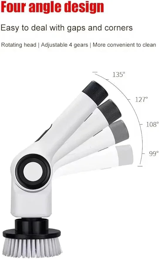 Electric Spin Scrubber, Electric Cleaning Brush, Multifunctional 360 Automatic Rotation Cordless Spin Scrubber with 7 Replaceable Brush Heads for Cleaning Bathroom Kitchen and Floor - NeatNest