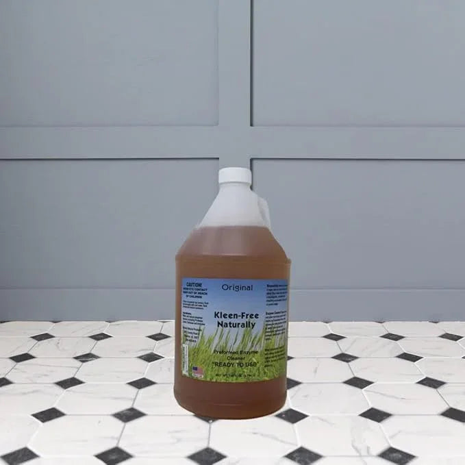 Naturally Preformed Enzyme Cleaner, Enzyme Solution, Multi-Purpose Cleaner, Laundry Additive and More - Ready to Use - Orginal Scent - 128oz (1 Gallon) - NeatNest