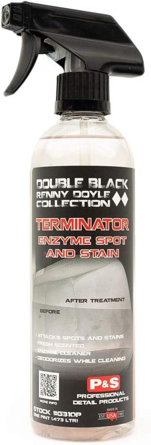 P&S Professional Detail Products - Terminator Enzyme Spot and Stain Remover - Perfect for Deodorizing, Removing Embedded Soils, Grease, Dirt, and Protein Based Stains; Fresh Scent (1 Pint) - NeatNest
