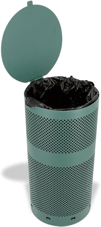 ZERO WASTE USA - Rust Proof Aluminum Dog Waste Station - Free 400 Waste Roll Bags & 25 can Liners - 10-Year Warranty - Over 500k Sold in USA (Green) - NeatNest