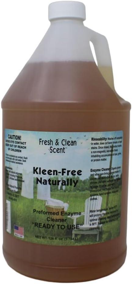 Naturally Preformed Enzyme Cleaner, Enzyme Solution, Multi-Purpose Cleaner, Laudry Additive, and More - Ready -To-Use - Fresh and Clean Scent - 128oz (1 Gallon) - NeatNest