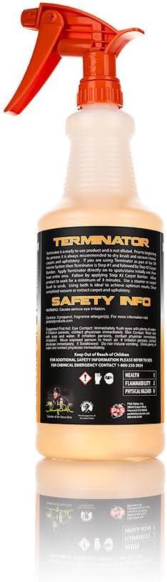 P & S PROFESSIONAL DETAIL PRODUCTS - Terminator Enzyme Spot and Stain Remover - Perfect for Deodorizing, Removing Embedded Soils, Grease, Dirt, and Protein-Based Stains; Fresh Scent (1 Quart) - NeatNest