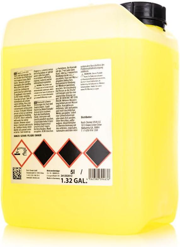 KOCHCHEMIE Mehrzweck-reiniger (Mzr) - Alkaline Deep Cleaner for Removing Oil, Grease, Ink, Soot, Road Fallout & More - Highly Dilutable (5 Liters) - NeatNest