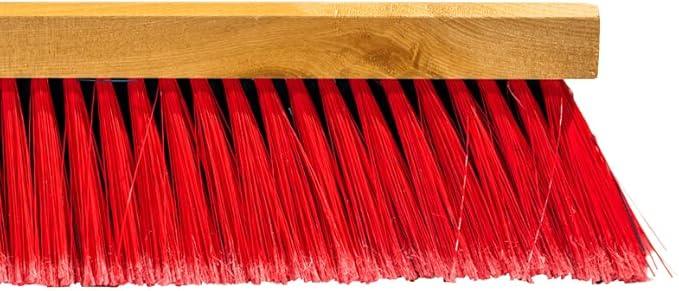 36" Soft/Fine Sweep Indoor Push Broom with 60" Handle. Ideal for Epoxy & Polished Floors. Durable American Made Steel Brackets-All Stainless Steel Hardware. No Plastic. 100% Made in The USA. - NeatNest