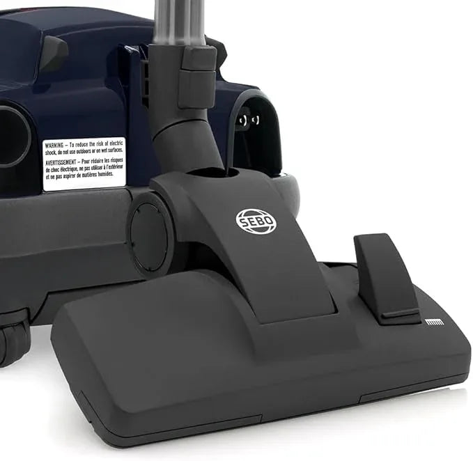 Sebo 9679AM AIRBELT K2 Kombi Canister Vacuum Cleaner with 7-Year Motor Warranty, Comes with Kombi Nozzle - Made for Bare Floors and Area Rugs Only, S-Class Filtration, Made in Germany - NeatNest