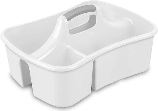 Extra Large 5 Gal Divided Cleaning Caddy Organizer with Handle - Cleaning Supplies for Housekeeping - Shower Caddy Portable - Shower Caddy Dorm - Cleaning Supplies Organizer - 17.75 x 13.25 x 7.75 - NeatNest