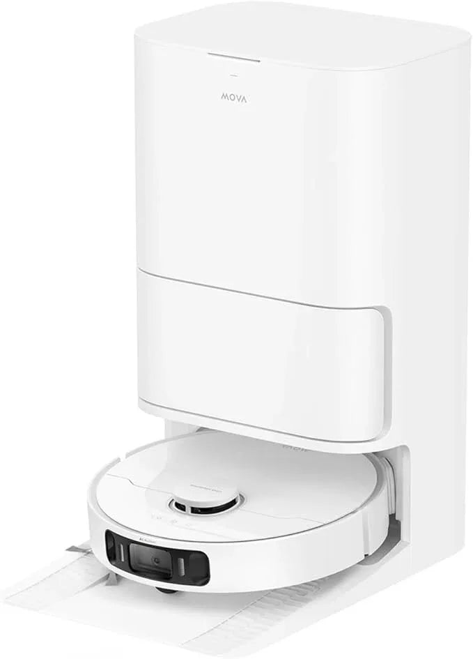 Mova S20 Ultra Robot Vacuum and Mop Combo with Dual Roller Brush, 8300Pa Suction, 140℉ Hot Water Mop Self-Washing & Drying, Mop Auto-Lift for Carpet, Self-Empty, Self-Refilling, Voice & App Control - NeatNest